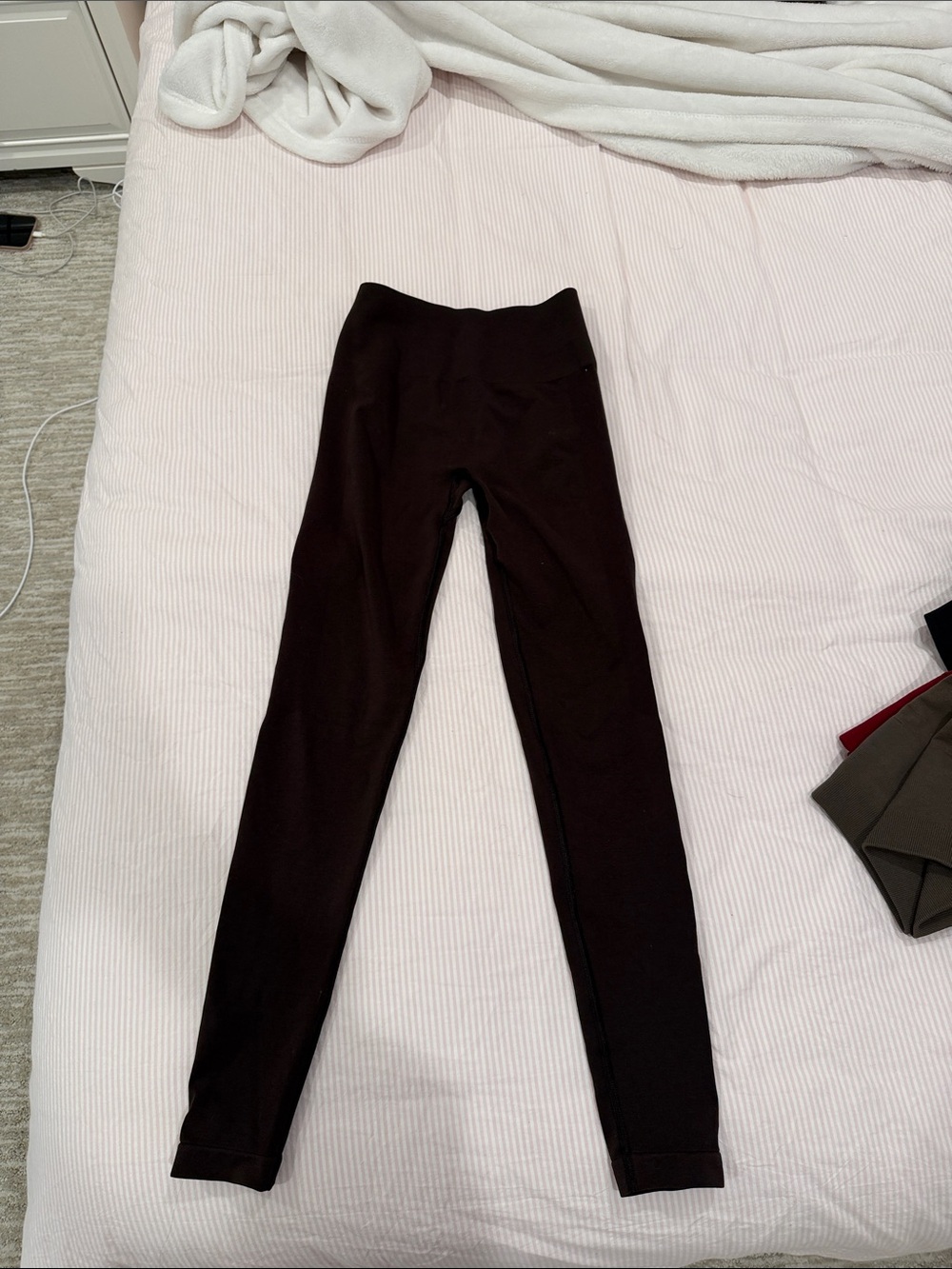 Alphalete Brown High-Rise Seamless Leggings